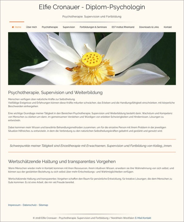 Homepage Elfie Cronauer